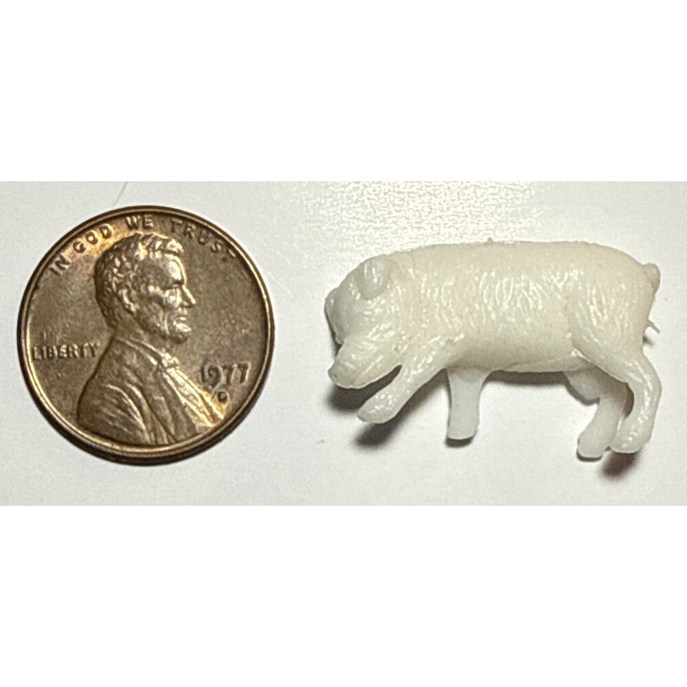Vintage Cracker Jack Pig Celluloid Charm 1E